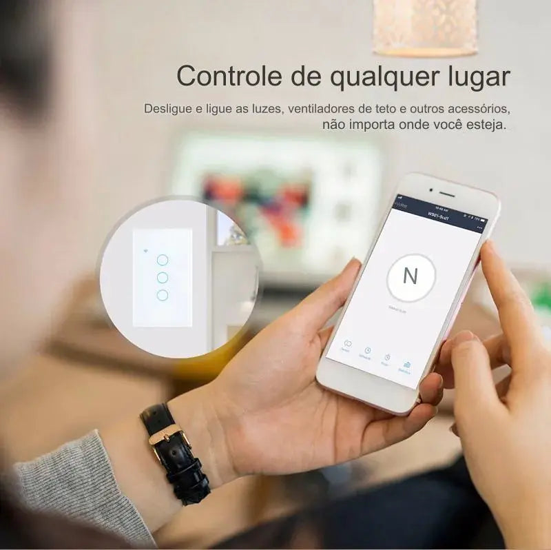 Interruptor Inteligente SmartTouch Compatível com Alexa e Google Home