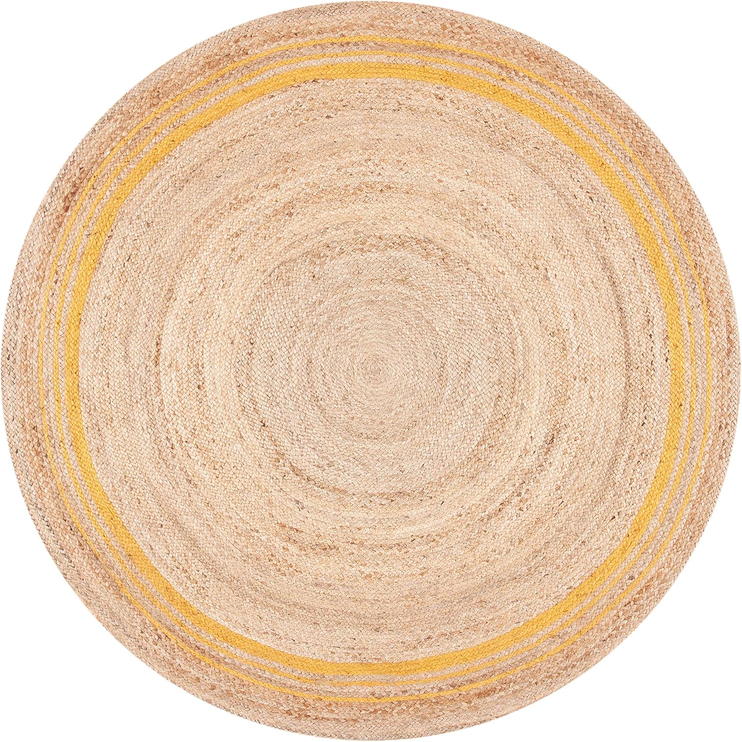 Jute Braided Round -IC-18415 / Yellow