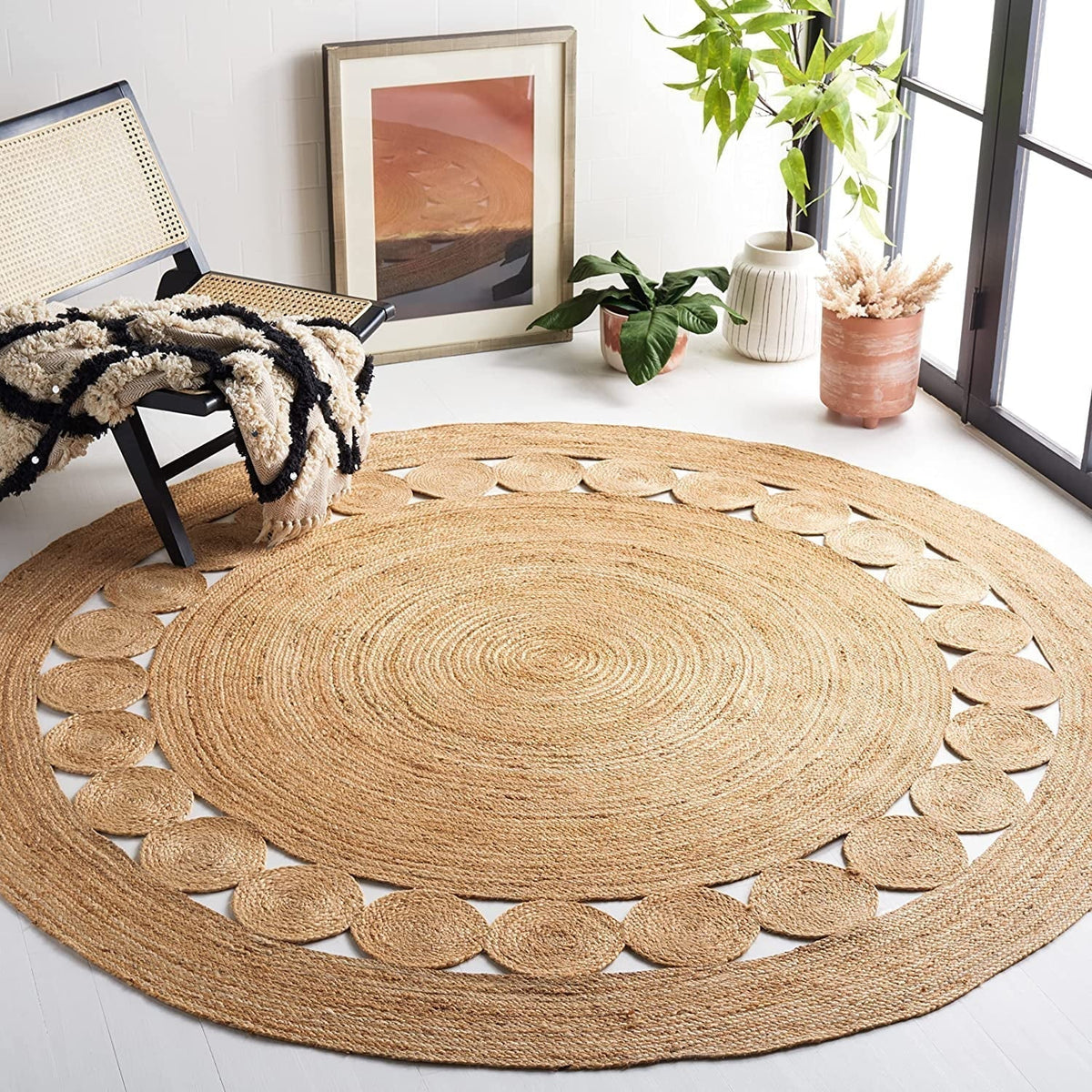 Jute Braided Round - IC-17080 / Natural