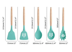 Kit 12 Peças Utensílios De Cozinha em Silicone