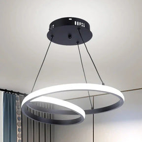 Lustre Pendente Loop Circular em Led