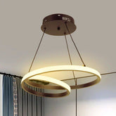 Lustre Pendente Loop Circular em Led