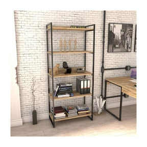 Estante para Livros Industrial 187cmx80cm 5 Prateleiras