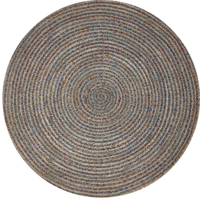 Jute Cotton Braided Round -IC-15262 / Multi